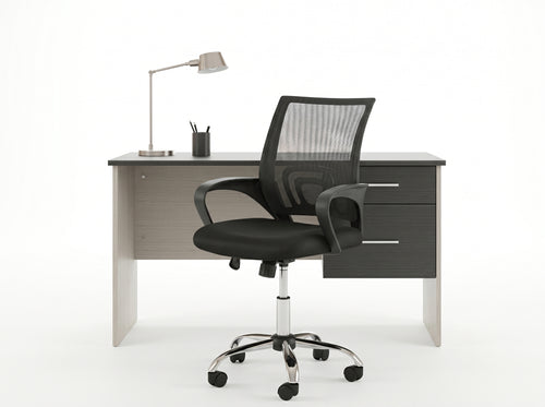 Combo de escritorio Lazio doble gaveta con silla